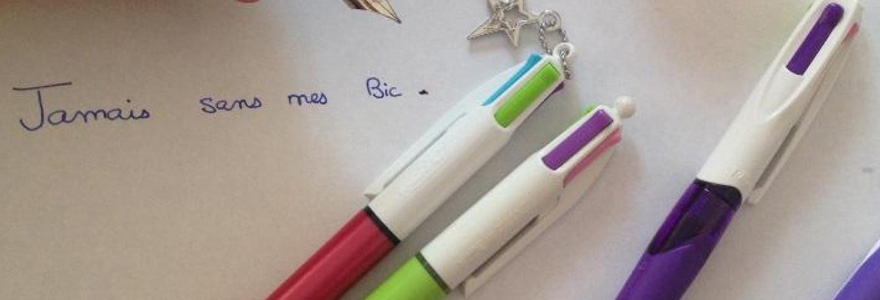 stylo Bic 4 couleurs